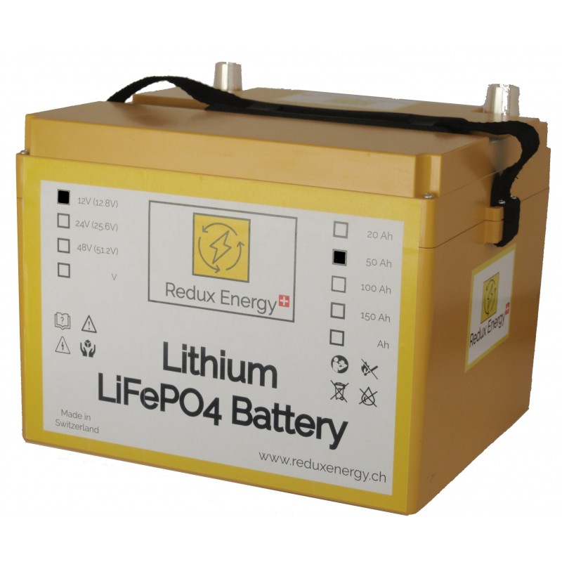 12V 50Ah LiFePO4 Batterie & 12V 10A Lithium Batterieladegerät LiTime（Zwei  Pakete werden separat versendet）